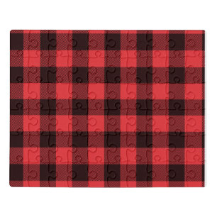 Acrylic Puzzle - Lumber Jack Plaid