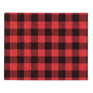 Acrylic Puzzle - Lumber Jack Plaid