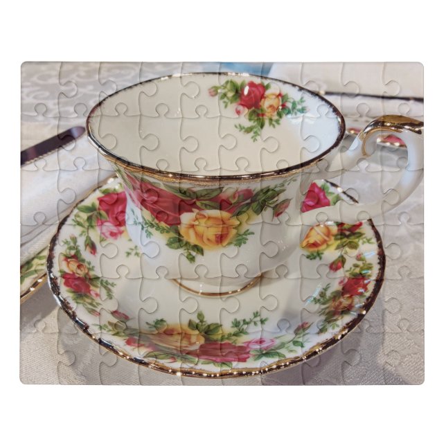 Acrylic Puzzle Tea Time  (Puzzle Horizontal)