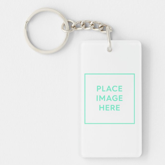 Acrylic Rectangle Keychain - Souvenir Gift Design (Front)