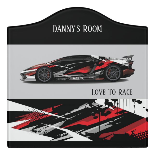 Acrylic Room Sign (Large Crest Front)