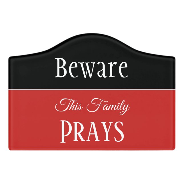 Acrylic Room Sign (Small Crest Front)