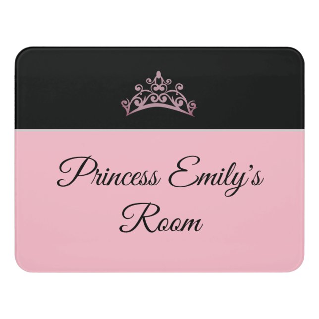 Acrylic Room Sign-Princess Door Sign (Contemporary Front)