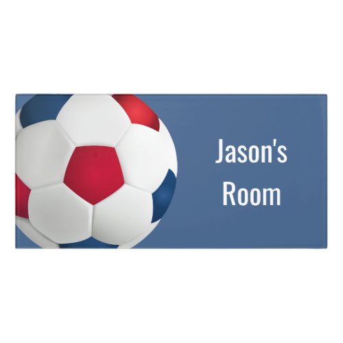 Acrylic Room Sign_Soccer Ball Door Sign