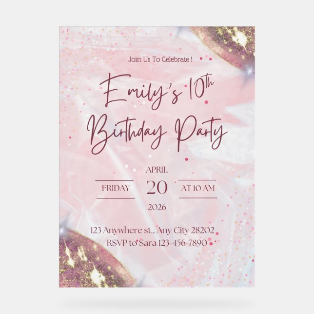 Acrylic Sign (Front)