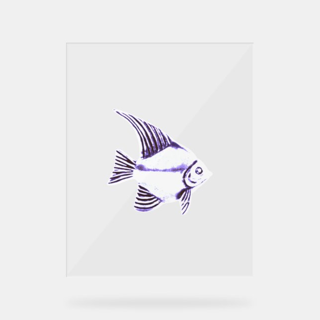 ACRYLIC SIGN FISH DESIGN STYLE  (Front)