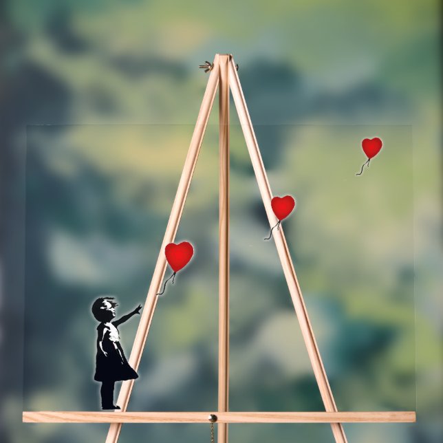 Acrylic Sign | Hope Balloon Girl (Neutral)