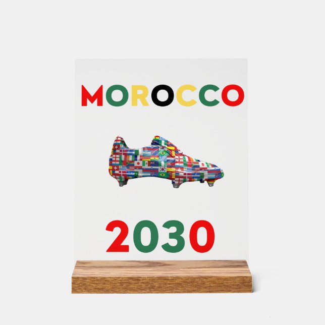Acrylic Sign MOROCCO 2030 (Front)