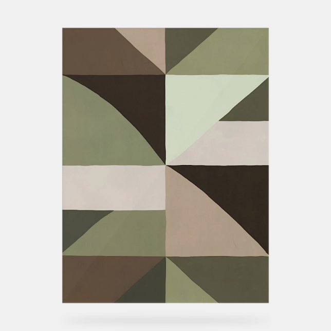 Acrylic Sign Organic Geometry (Front)