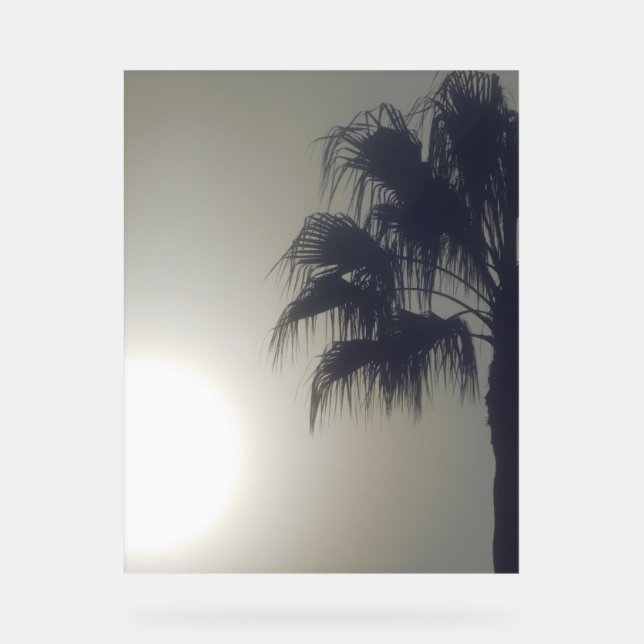 Acrylic Sign PALM TREE DESIGN STYLE  (Front)