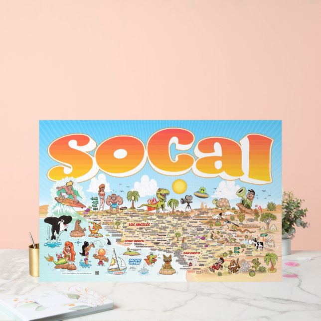Acrylic SoCal Poster (Wedding)