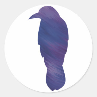 Acrylic-Style Crow Sticker