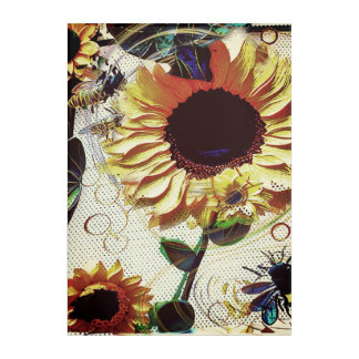 Acrylic Sunflower Wall Art