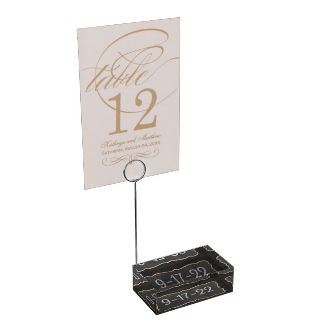 Acrylic Table Card holder. Personlized! Place Card Holder (Corner)