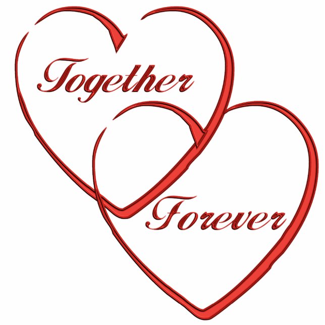 Acrylic Table Centerpiece hearts wedding Shower Cutout (Front)