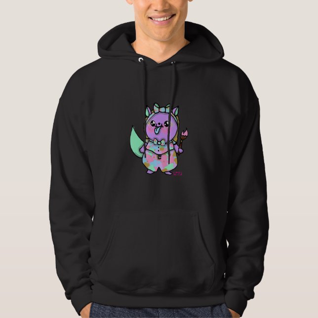 Acrylic The Leaf  Tailed Blurple Hoodie (Front)