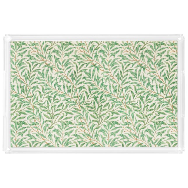Acrylic Tray Art Nouveau Willow Bough Pattern  (Front)