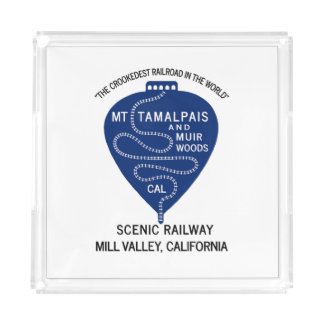 Acrylic Tray Crookedest Railroad Mt Tamalpais