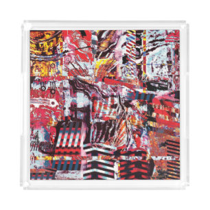 Acrylic Tray – Fragmented Pulse