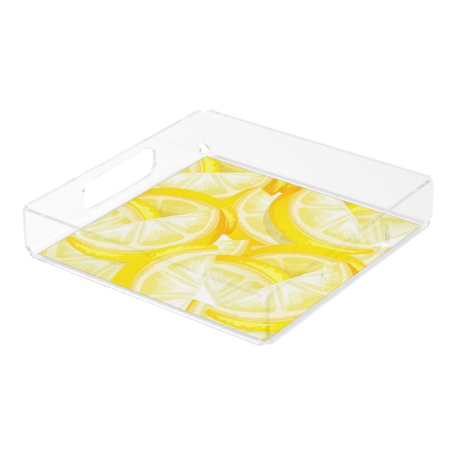 Acrylic Tray-Lemons Acrylic Tray (Angled)