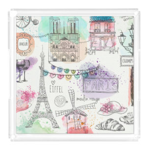 Acrylic Tray-Paris Tray