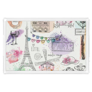 Acrylic Tray-Paris Tray