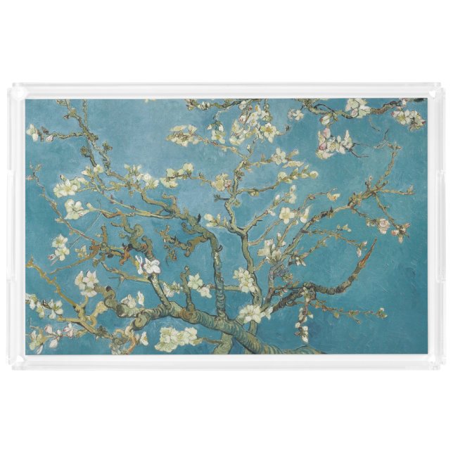 Acrylic Tray Vincent van Gogh Almond Blossom (Front)