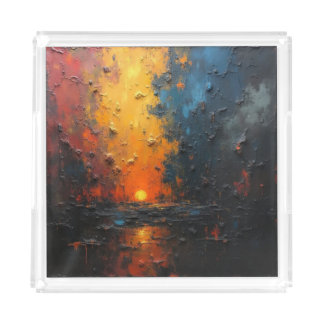 Acrylic Tray with Sun Per