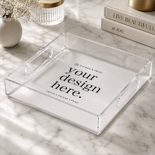 Acrylic Tray   Your Design Upload DIY Trays