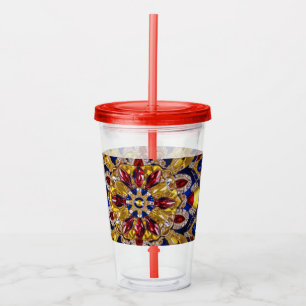 Acrylic Tumbler with Colombia Colors Design