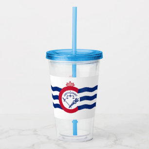 Acrylic Tumbler with flag of Cincinnati