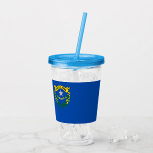 Acrylic Tumbler with flag of Nevada