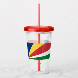 Acrylic Tumbler with Seychelles Colors Design