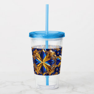 Acrylic Tumbler with Sweden Colors Design