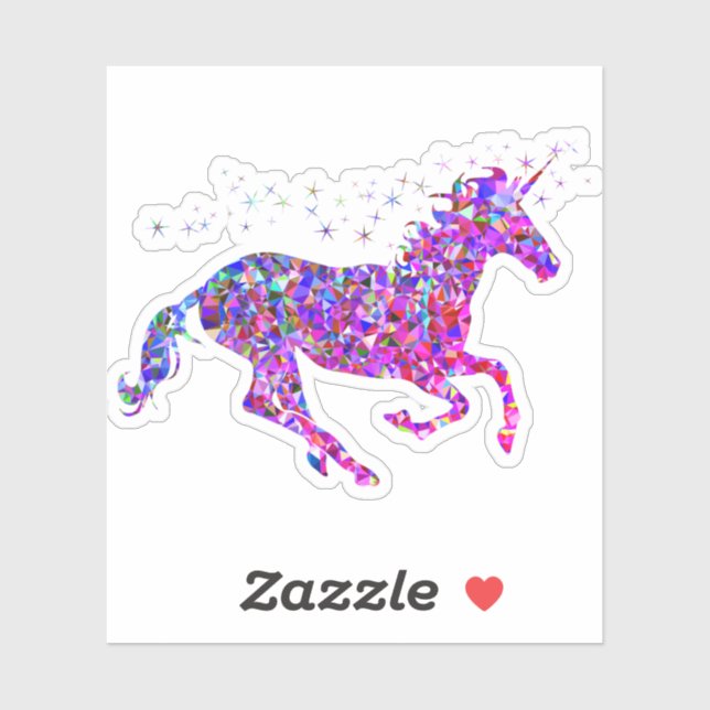Acrylic Unicorn Sticker (Sheet)