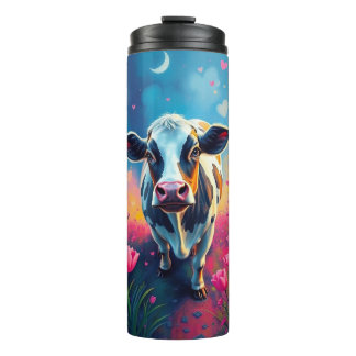 Acrylic Valentine's Day Cow Tumbler