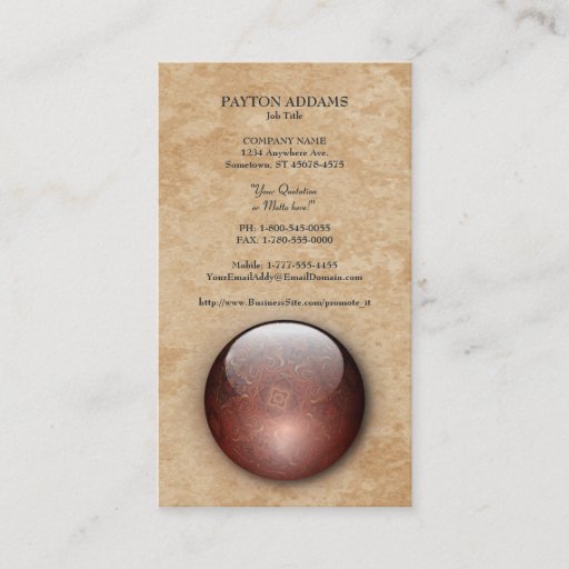 Customizable Acrylic Vision Jewel Vertical Business Card