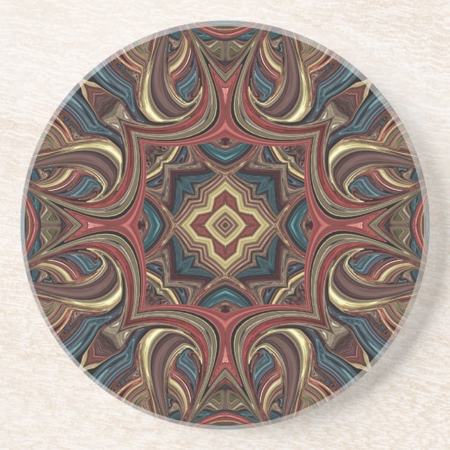 Acrylic Vision Mandala Coaster (Front)