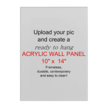 Acrylic Wall Art 10 x 14 - Add pics and text!