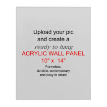 Acrylic Wall Art 10 x 14 - Add pics and text!