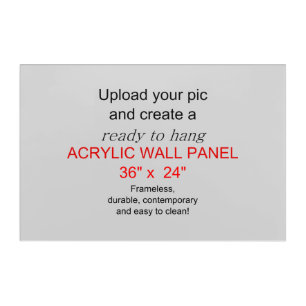 Acrylic Wall Art 36 x 24 - Add pics and text!