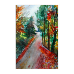 Acrylic Wall Art Autumn Landscape
