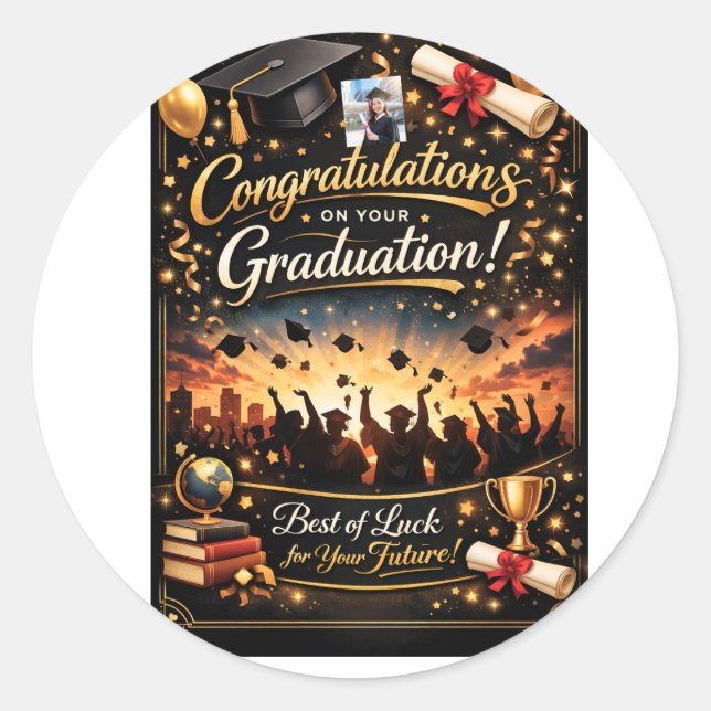 Acrylic Wall Art Classic Round Sticker (Front)