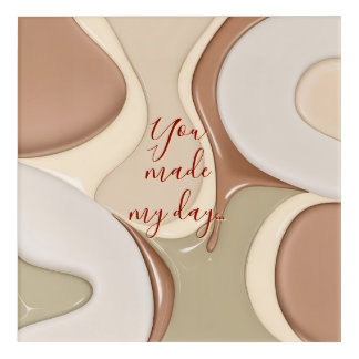 Acrylic wall art in stylish abstract graphic