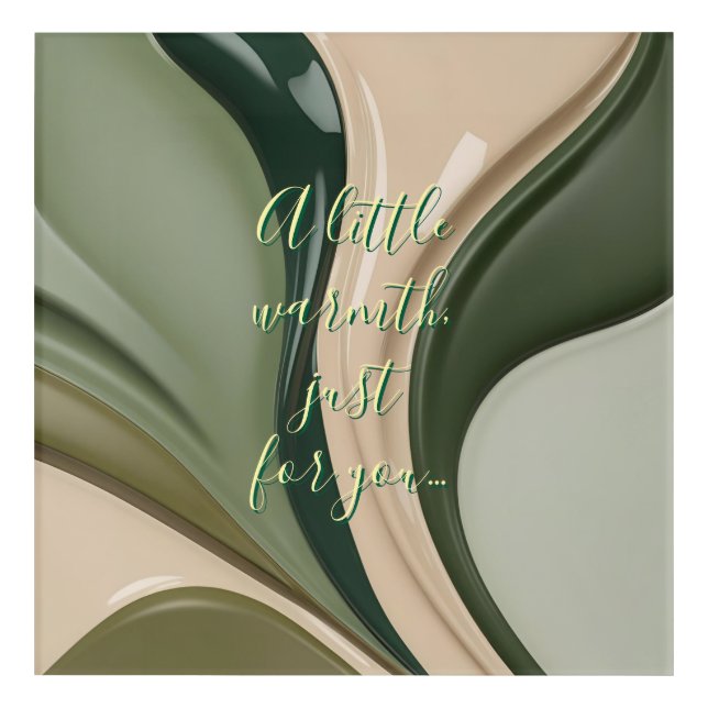 Acrylic wall art in stylish abstract graphic (Front)