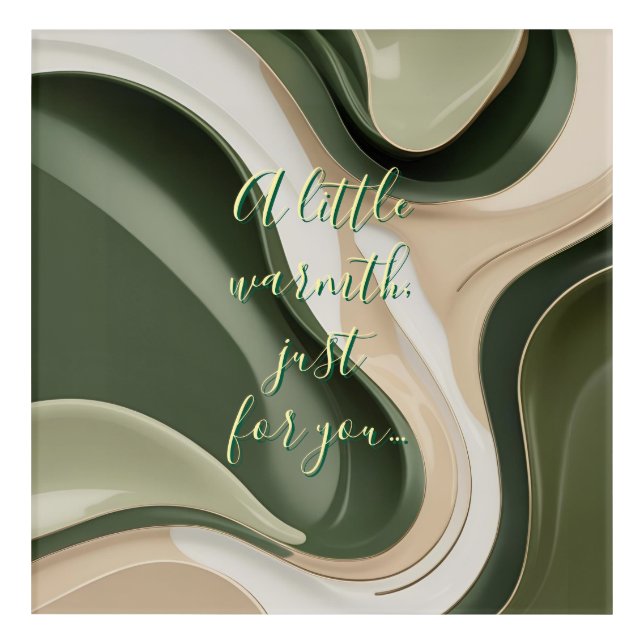 Acrylic wall art in stylish abstract graphic (Front)