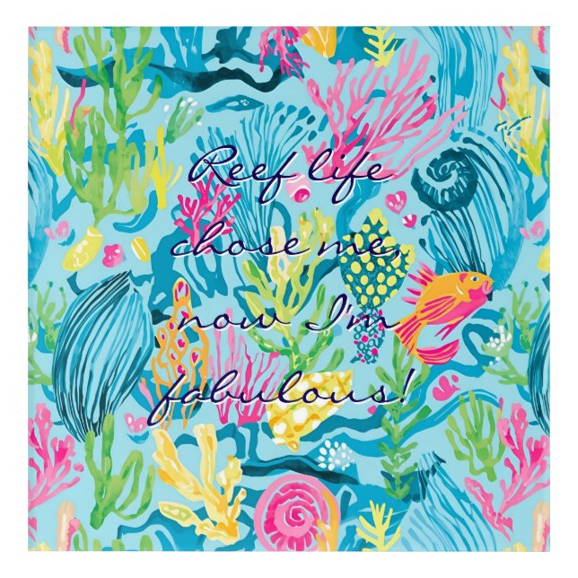 Acrylic wall art in stylish graphic (Front)