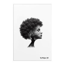 Acrylic wall art of resilience and grace