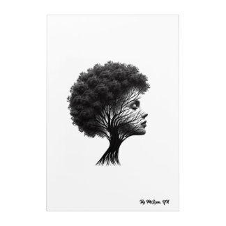Acrylic wall art of resilience and grace