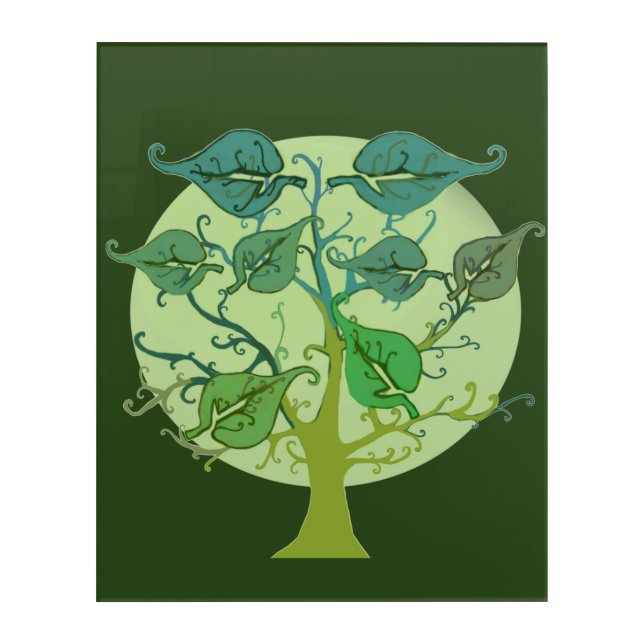 Acrylic Wall Art Personalize Family tree (Front)